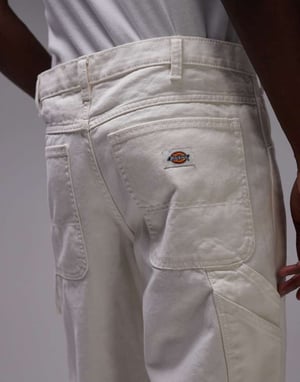 Dickies duck canvas snickarbukser i off white