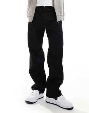 Jack & Jones löst sittande arbetskläder chinos i svart