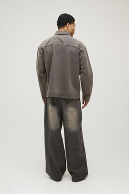 Washed Denim Rugby Shirt