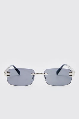 Metal Chain Frameless Sunglasses