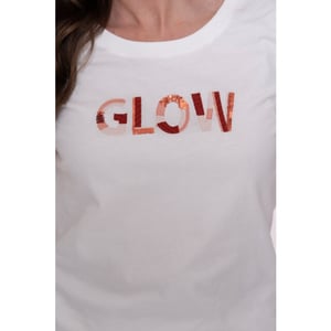 Geisha t-shirt glow 62084-41 10 off-white/light pink