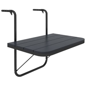 4goodz Balkon hangtafel inklapbaar in hoogte verstelbaar aluminium frame met