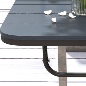 4goodz Balkon hangtafel inklapbaar in hoogte verstelbaar aluminium frame met