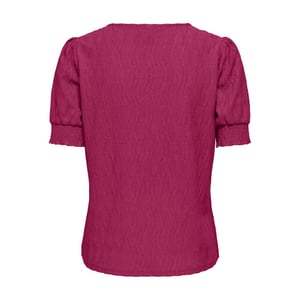 Only onldiana s/s v-neck top cs jrs 15377884 sangria