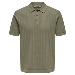 Only & Sons onsmoon reg 12 ss polo knit noos 22032760 mallard green