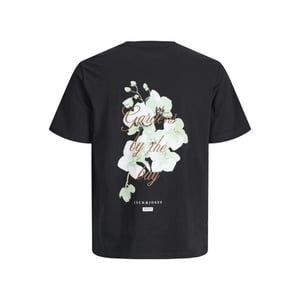 Jack & Jones Heren backprint t-shirt jjbali gebloemd