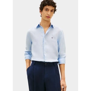 Tommy Hilfiger Casual hemd lange mouw pigment dyed li solid rf shir mw0mw41530/c1o