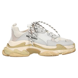 Balenciaga Triple S Sneakers in White Polyester