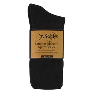 3 Pack Mens Diabetic Sport Socks | Breathable Non Binding Comfort Socks