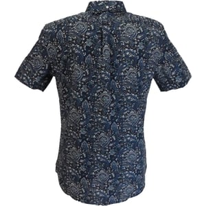 Lambretta Mens Paisley Shirt (Black/Grey/Blue)