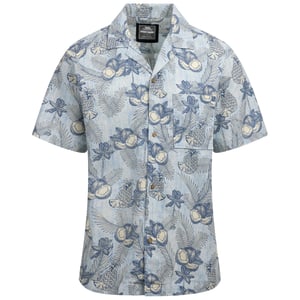 Trespass Mens Hart Printed Casual Shirt (Blue Haze)