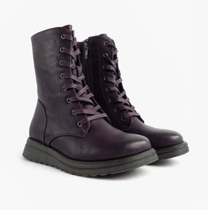 Heavenly Feet Martina4 Womens Ankle Boots Purple