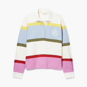 Joules Lara Slub Womens Rugby Shirt Multi