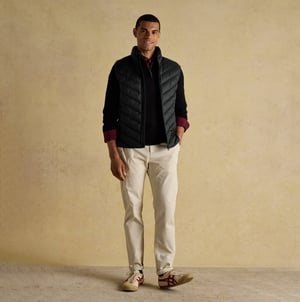 Joules Garrett Mens Showerproof Padded Gilet Black