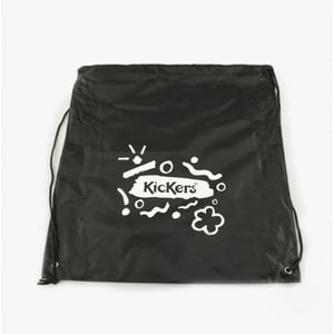 Kickers Kids Drawstring School Pe Bag Black