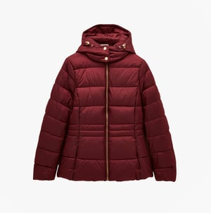 Joules Hadlow Womens Padded Short Coat Red