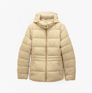 Joules Hadlow Womens Padded Short Coat Neutral
