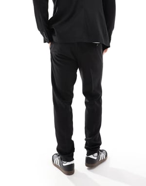 Jack & Jones slim fit kostymbyxor i svart