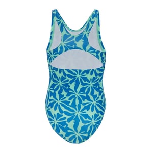 Regatta Meisjes Bloemige Eén-Piece Badpak (Sonic Blauw)