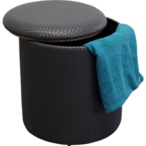 Kare Design Poef venezia storage black 40cm