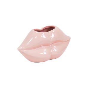 House Vitamin Pot lip ceramics light pink 15,5x6,5x7,5cm