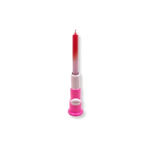 House Vitamin Candle holder lipstick ceramics pink 5x5x15cm