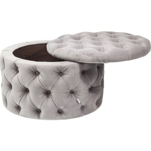 Kare Design Kare hocker desire round velvet silver