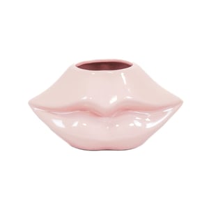 House Vitamin Pot lip ceramic light pink 21x19x11cm