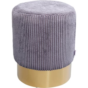 Kare Design Poef cherry grey cord brass 35cm