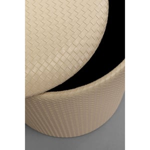 Kare Design Poef venezia storage cream 40cm