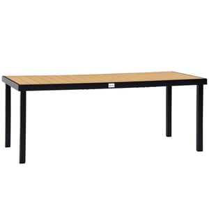 4goodz Tuintafel 8 persoons aluminium 190x90x74 cm /houtlook