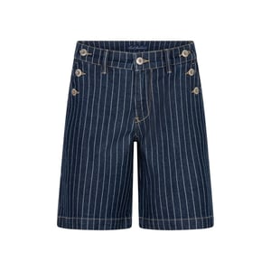 Red Button Bibette pinstripe