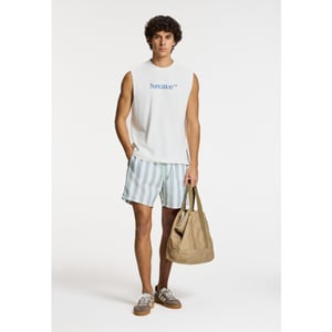 Shiwi men swimshort broad stripe 1441100200 7810 green dust stripe