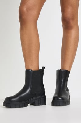 Wide Fit Chunky Chelsea Boots