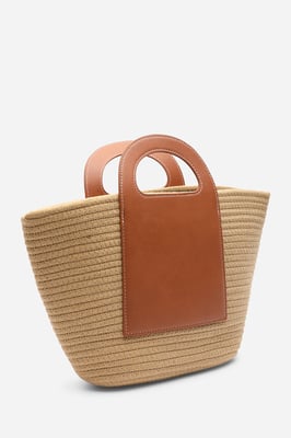 Wheres That From Terra Raffia Basket Bag
