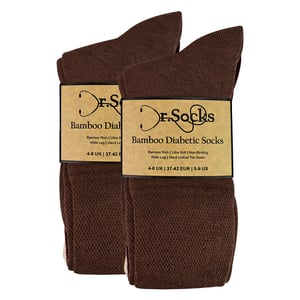8 Pairs Ladies Bamboo Diabetic Socks | Soft Non Binding Comfort Socks