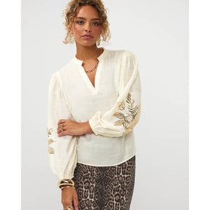Ydence Blouse lange mouw sp26n-80183 rose