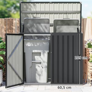 4goodz Gegalvaniseerd stalen containerombouw afvalbak kliko ombouw voor 2
