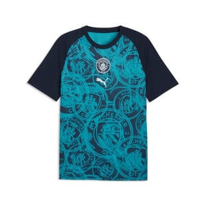 Puma mcfc warm up jersey t-shirt voetbal train km here -