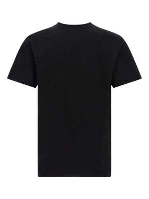 Flocked Logo T-Shirt in Black