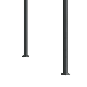 4goodz Pergola met harmonica zonwering metaal doek uv- en waterafstotend -