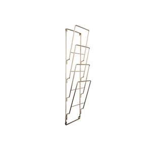 Present Time Tijdschriftenrek wire staal verguld 60x19cm