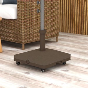 4goodz 20 kg vulbare parasolvoet met wielen 22-38 mm -