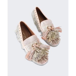 Kurt Geiger Dames 225-pom pom moccasin