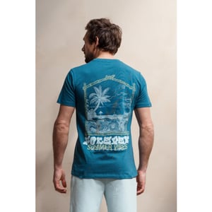 Kultivate 2601020201 ts summer vibes 746 moroccan blue t-shirt kultiv