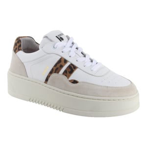 Blackstone Fl720 white leopard dames sneakers