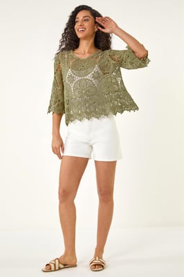 Floral Crochet Top