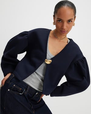 River Island Womens Cardigan Navy Long Sleeve Button Detail