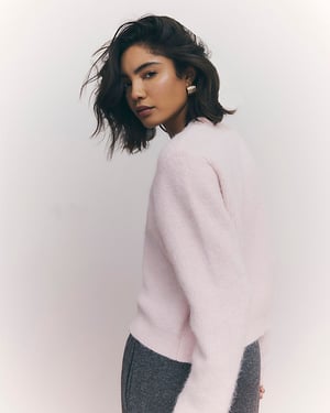 River Island Womens Cardigan Pink Tipped Knitted