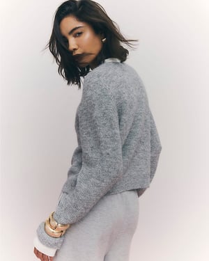 River Island Womens Cardigan Grey Tipped Knitted